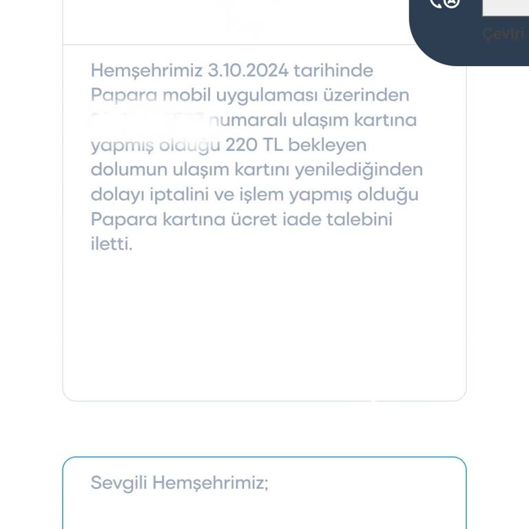 İzmirim Kart Para İadesi Çilesi
