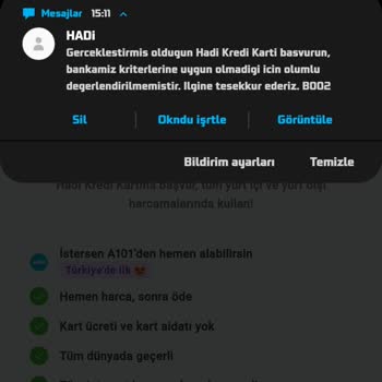 Kredi Kartı Ve Veresiye İptali Sorunu