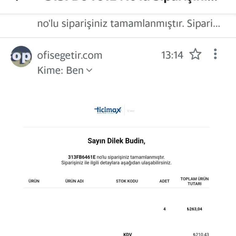 Ofisegetir.com'dan Sipariş Edilen Ürün Teslim Edilmiyor Ve İletişim Kurulamıyor