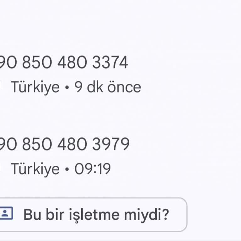 08504803374 Yanıltıcı Aramalar Ve Güvenlik Endişesi