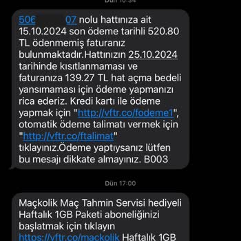 Vodafone'un Çifte Kısıtlama Ve Ücret Haksızlığı
