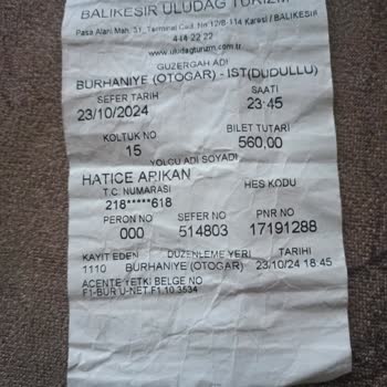 Uludağ Turizm İle Yaşanan Yolculuk Kabusu