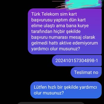Türk Telekom Sim Kart Aktivasyon Sorunu