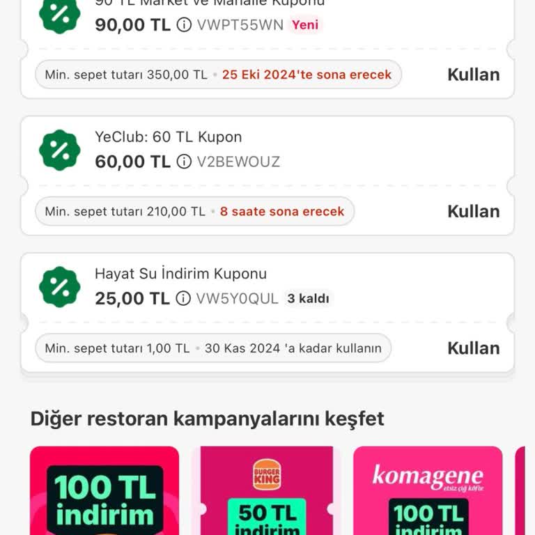 Yemeksepeti İade Sürecinde Yaşanan Gecikme