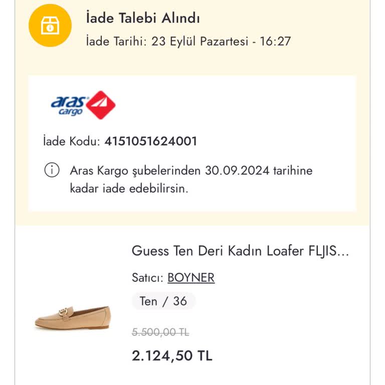 Boyner Online İade Sürecinde Gecikme Ve İletişim Sorunu
