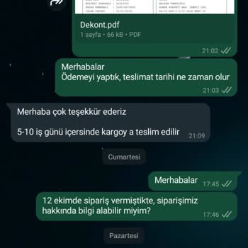 Kargoya Verilmeyen Ürün Ve Ulaşılamayan Müşteri Hizmetleri