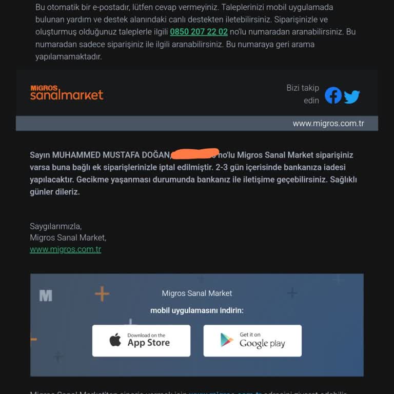 Haksız Sipariş İptali Ve Hesap Engeli