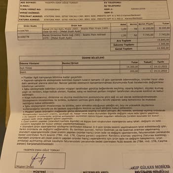 Yanlış Renk Teslimatı Ve Çözümde Yetersizlik