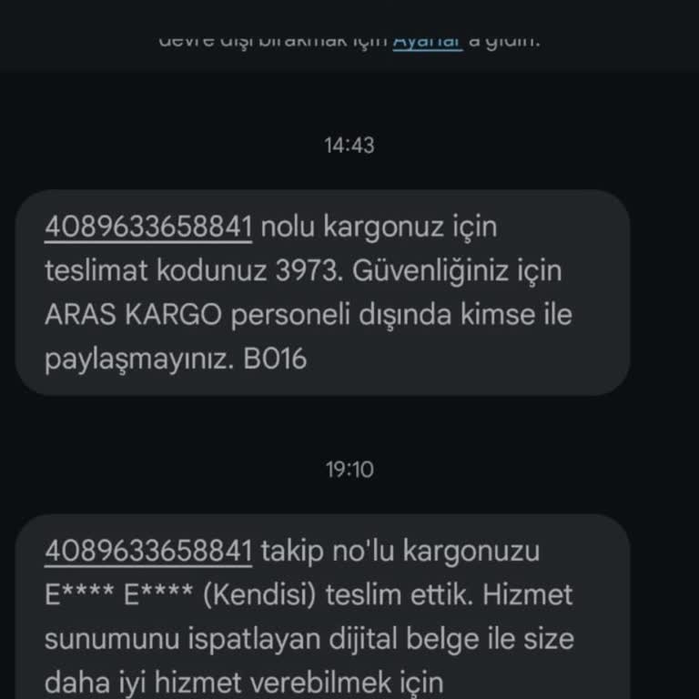 Yanlış Teslimat Bildirimi Ve İletişim Sorunları