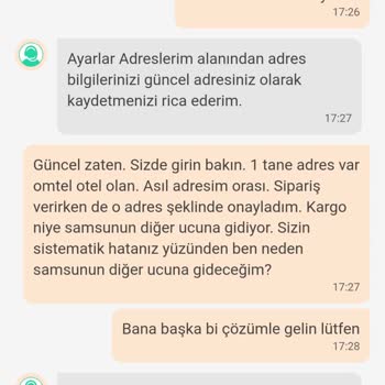 Yanlış Adrese Kargolanan Sipariş Ve İlgisiz Müşteri Hizmetleri