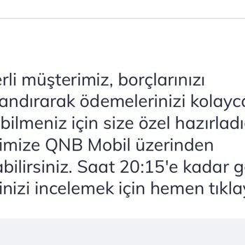 QNB Kredi Yapılandırma Teklifi Sorunu