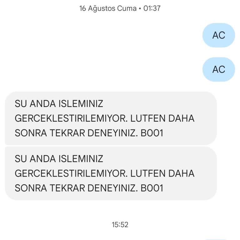 SMS Gönderim Ve Alım Sorunu