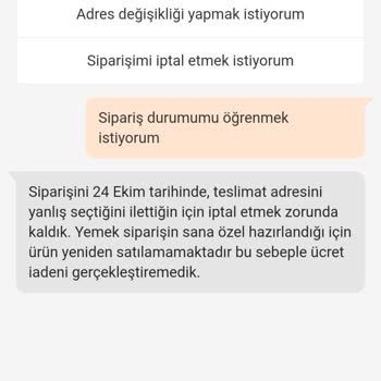 Yanlış Adres Seçimi Nedeniyle İptal Edilen Sipariş Ve İade Sorunu