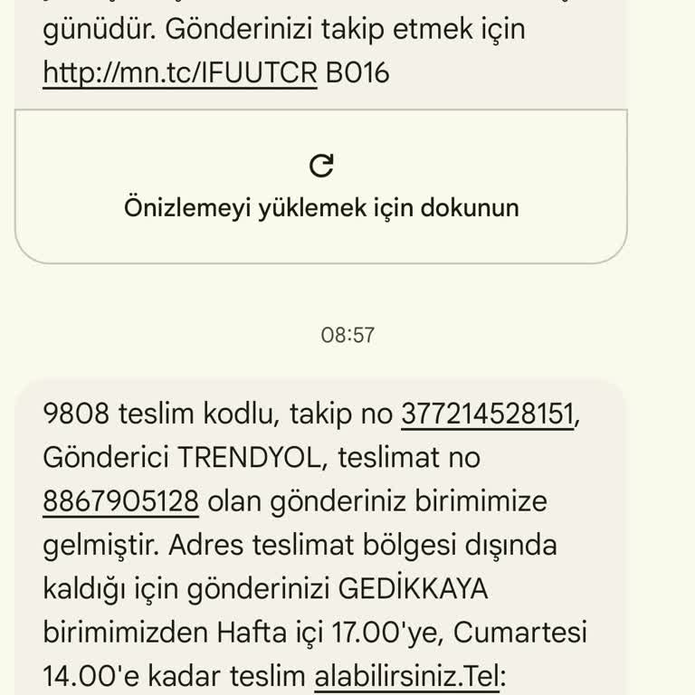 Adresime Teslimat Yapılmıyor, Mağduriyet Yaşıyorum