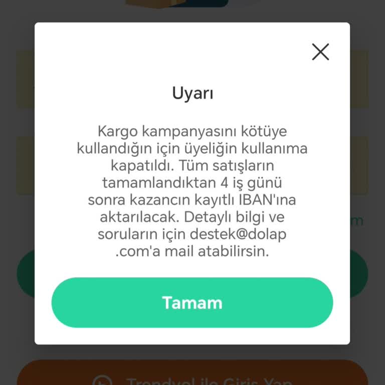 Dolap Uygulamasında Haksız Bloke Sorunu