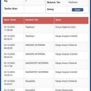 Sürat Kargo Yeşilbayır Şubesi Teslimat Sorunu