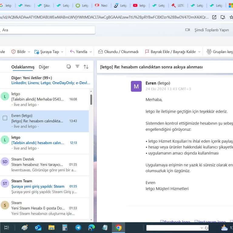 Hesabım İzinsiz Askıya Alındı