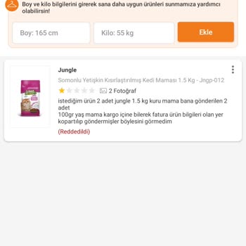 Yanlış Ürün Ve Yorum Engeli