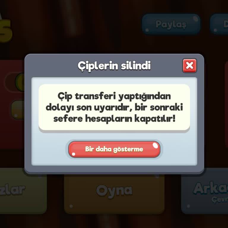 Tavla Stars Hesabımdaki Çipler Sıfırlandı!