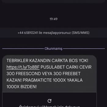 İzinsiz SMS Gönderimi Rahatsız Ediyor