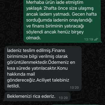İade Ücreti Beklerken Mağdur Oldum!