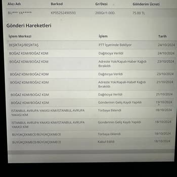 PTT Kargo'nun İstanbul İçi Teslimat Sorunu Ve Müşteri Mağduriyeti