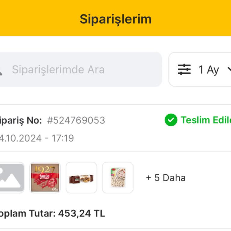 Sipariş Teslim Edilmedi, Müşteri Mağduriyeti Giderilmiyor