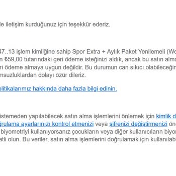 Yanlış Yenileme Ve İletişimsizlik Mağduriyeti