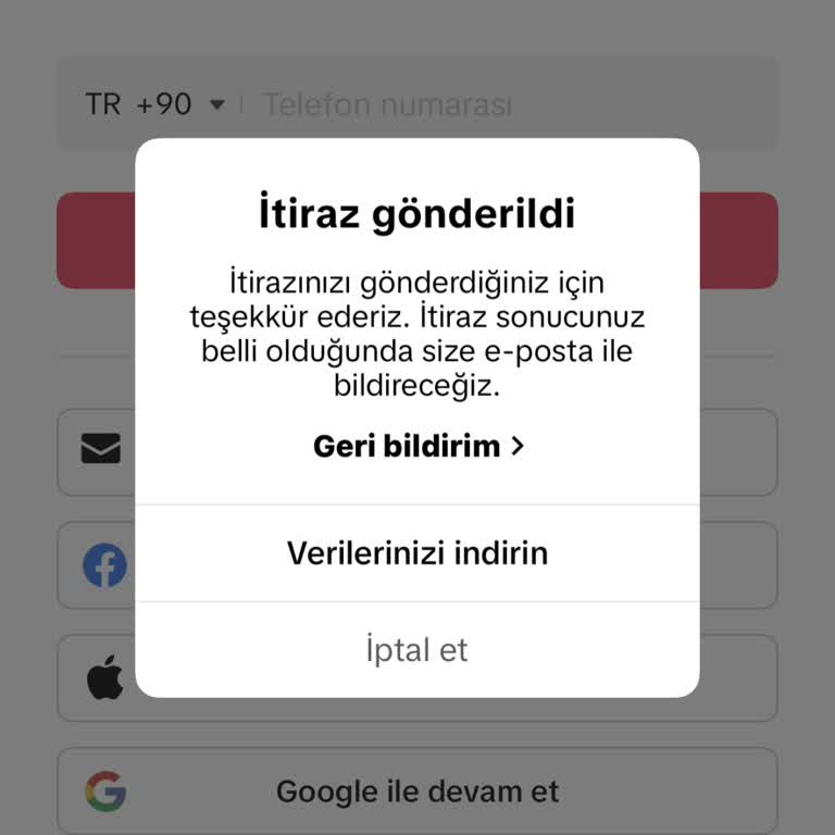 TikTok Hesabım Haksız Yere Engellendi