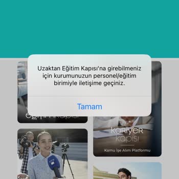 Uzaktan Eğitim Sistemine Erişim Sorunu