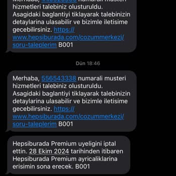 Teslim Edilmeyen Sipariş Ve Yetersiz Müşteri Hizmeti