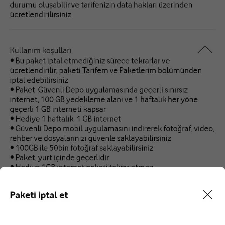 İptal Edilemeyen Güvenli Depo Paketi Sorunu