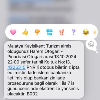 İptal Edilen Biletin İadesi Gerçekleşmedi