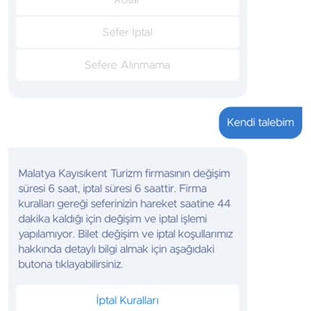 İptal Edilen Biletin İadesi Gerçekleşmedi
