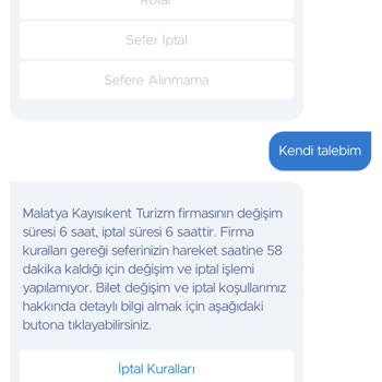 İptal Edilen Biletin İadesi Gerçekleşmedi