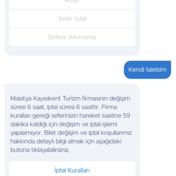 İptal Edilen Biletin İadesi Gerçekleşmedi