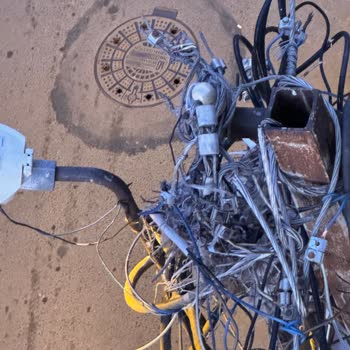 Tehlike Saçan Elektrik Direği Ve İlgisiz Hizmet