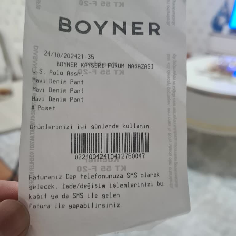Boyner'den Alışveriş Sonrası Fatura Belirsizliği