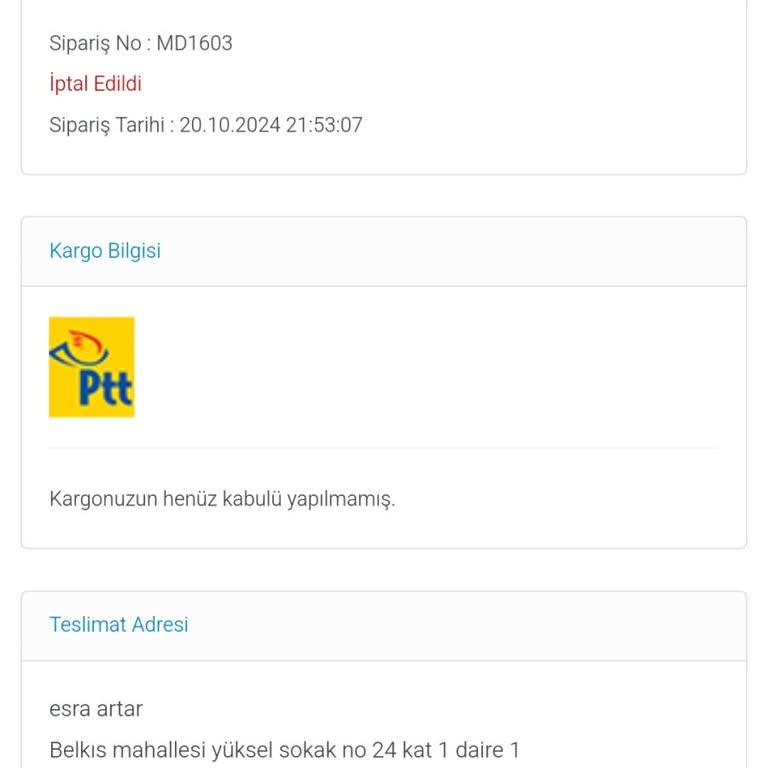 Sipariş İptali Ve İade Sorunu