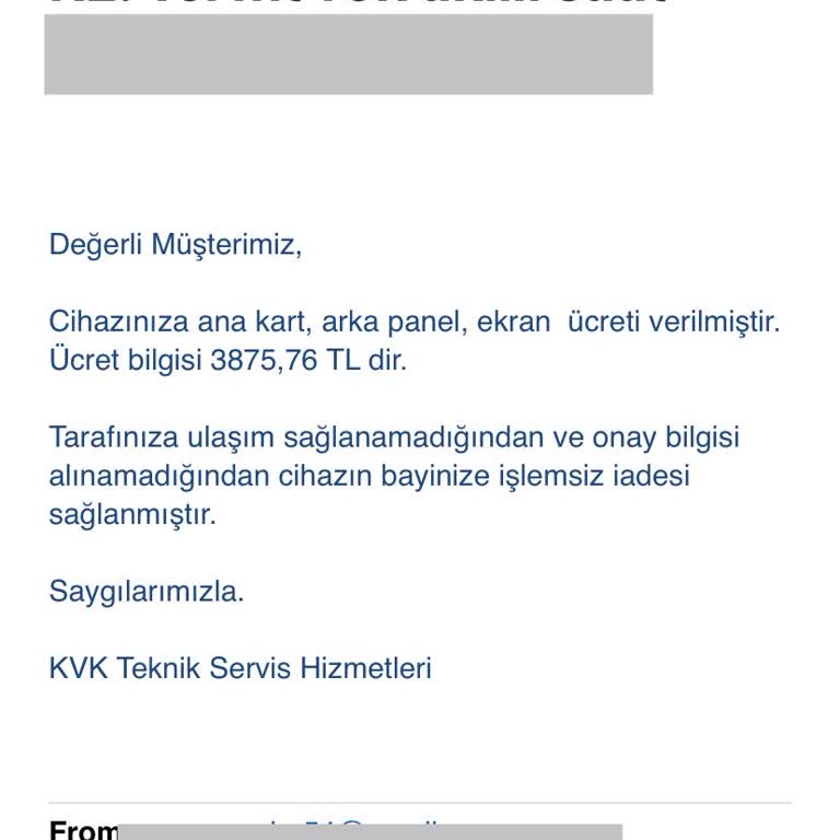 KVK Teknik Servis Yanıltması: Gereksiz Onarım Ücreti Ve Maddi Kayıp