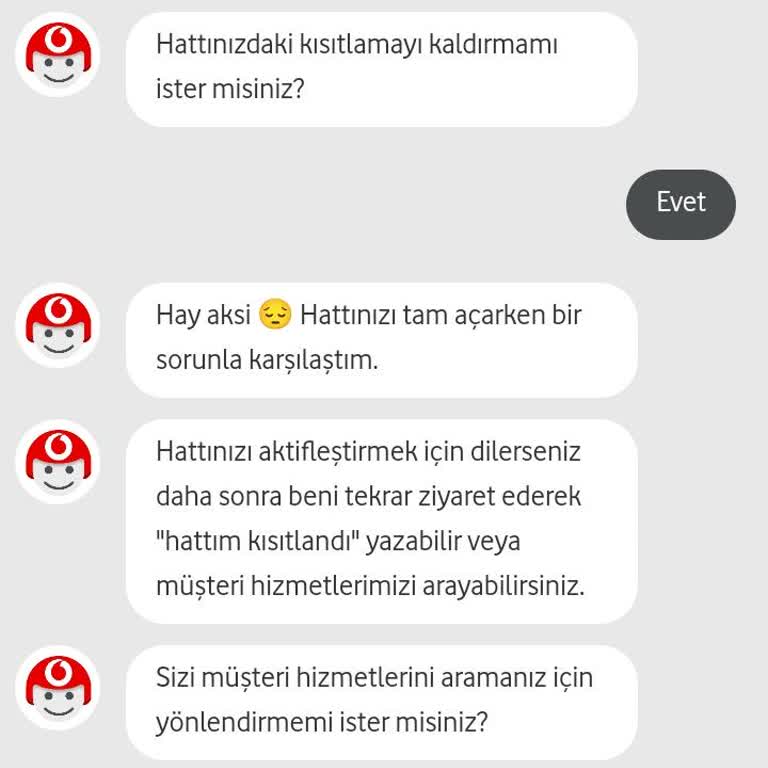 Vodafone Hattım Kısıtlandı: Acil Yardım Bekliyorum
