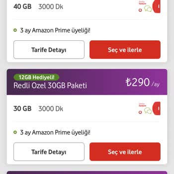 Vodafone Red'li Özel Teklif Sorunu