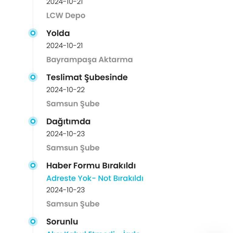 Kargoist Samsun Şubesinde İletişim Sorunu