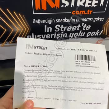 Garanti Sözünü Tutmayan In Street Mağazası