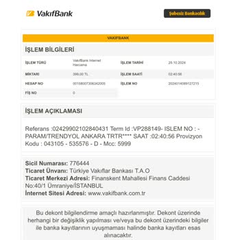 Sipariş Görünmüyor, Ücret Çekildi!