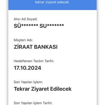 Kredi Kartım 20 Gündür Teslim Edilmiyor