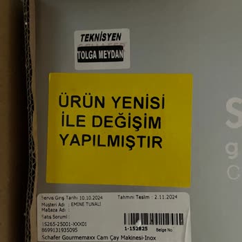 Schafer Çay Makinesi Sorunlarıyla Zaman Kaybı Ve Hayal Kırıklığı