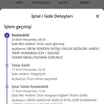 N11 İptal Edilen Siparişin Kargo Ve İade Sorunu