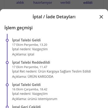 N11 İptal Edilen Siparişin Kargo Ve İade Sorunu
