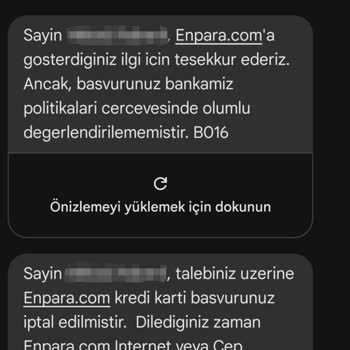 Hesap Açma Başvurusu Sebepsiz Reddedildi
